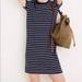 Madewell Dresses | Madewell Dress In Navy Epperson Stripe Size Large | Color: Blue/White | Size: L