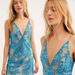 Free People Dresses | Free People Night Shimmers Ocean Blue Sequin Mini-Dress New With Tag | Color: Blue/Tan | Size: 0