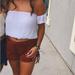 Brandy Melville Tops | Brandy Melville White Off-The-Shoulder Top | Color: White | Size: One Size Fits All