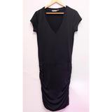 Athleta Dresses | Athleta Black Side Ruched Short Sleeve Dress Sz S | Color: Black | Size: S