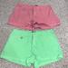 Polo By Ralph Lauren Bottoms | 2 Pairs Polo By Ralph Lauren Girls Chino Shorts | Color: Green/Pink | Size: 14g
