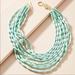Anthropologie Jewelry | Nwt Anthropologie Beaded Layered Bib Necklace | Color: Blue/Green | Size: Os