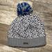 Adidas Accessories | Adidas Grey And Blue Knit Pompom Beanie | Color: Blue/Gray | Size: Os