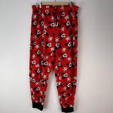 Disney Intimates & Sleepwear | Disney Mickey Mouse Women Fleece Pajama Pants | Color: Black/Red | Size: Xl