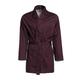 Revise Men's Dressing Gown - Short - Bathrobe RE-509 - Elegant - 100% Cotton - Black - XXXL