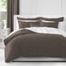 The Tailor's Bed Waffle Standard Cotton 3 Piece Comforter Set Polyester/Polyfill/Cotton in Brown | Twin Comforter + 1 Standard Sham | Wayfair