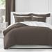 The Tailor's Bed Weaver Waffle Coverlet Set Polyester/Polyfill/Cotton in Brown | Full Coverlet/Bedspread + 2 Standard Shams | Wayfair