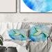 East Urban Home Square, Mermaid Fish Tail - Nautical & Coastal Printed Throw Pillow Polyester/Polyfill blend | 18 H x 18 W x 5 D in | Wayfair