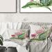 East Urban Home Flamingo w/ Exotic Foliage & Flowers Square Pillow Cover & Insert Polyester/Polyfill blend | 16 H x 16 W x 5 D in | Wayfair