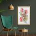 East Urban Home Roses Living & the Dead Humor Romantic Evil Face - Picture Frame Graphic Art Print on Fabric Fabric in Green | Wayfair