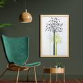 East Urban Home Mother Nature Theme Fresh Trees Leaves Pattern Ecology & Growth Theme - Picture Frame Graphic Art Print on Fabric Fabric | Wayfair