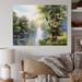 Lark Manor™ Landscape Painting on Canvas Metal in Blue/Green/White | 24 H x 32 W x 1 D in | Wayfair 5DD4ABABAA9241CB9502BDBD1D978259