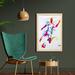 East Urban Home Soccer Professional Player Kicks Ball Style Spray Championship - Picture Frame Graphic Art Print on Fabric Fabric | Wayfair