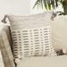 Joss & Main Nysa Throw Pillow Polyester in White | 18 H x 18 W x 0.5 D in | Wayfair 7D717D8E8FA04E668FA8710AFB4FE611