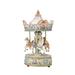 Trinx Carousel Turns To The Melody Dixieland Figurine Resin in Blue/Green/Red | 6.1024 H x 5.315 W x 4.9213 D in | Wayfair