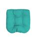Red Barrel Studio® Sigried Outdoor Sunbrella Seat Cushion in Green/Blue | 21 H x 21 W in | Wayfair F663E0A0E1D347898D4D9DF31A549E9B