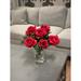 Primrue Roses Floral Arrangement in Vase Polysilk | 14 H x 14 W x 14 D in | Wayfair 3A03027BB9214974A05D76885B734D7D