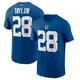 "Men's Nike Jonathan Taylor Royal Indianapolis Colts Player Name & Number T-Shirt"