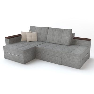 Sofa l Form , Grau, 160 x 240 cm Rechte Ecke Vitalispa