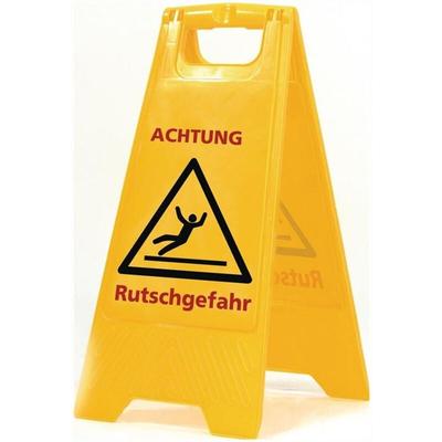 Sprintus 301034 Warnschild Achtung Rutschgefahr Schriftzug b 300 x h 570 mm sig