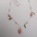 Kate Spade Jewelry | Kate Spade New Coral And White Scatter Necklace | Color: Orange/White | Size: 20"; 1" Pendant