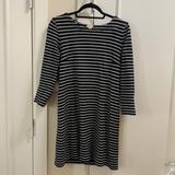 J. Crew Dresses | Jcrew Black And White Striped Dress | Color: Black/White | Size: Xs