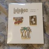 Lularoe Jewelry | Lularoe Cruise '17 Pin Set Nwt | Color: Gold | Size: Os