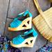 Anthropologie Shoes | Kimchi Blue, Anthropologie Platform Heels | Color: Blue | Size: 7