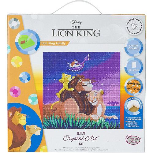 Crystal Art Disney König der Löwen - Lion King Family, 30 x 30 cm Kristallkunst-Kit