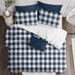 The Tailor's Bed Buffalo Creek Plaid Standard Cotton Coverlet/Bedspread Set Polyester/Polyfill/Cotton in White | Wayfair BUF2-BAN-IND-CVT-KG-3PC