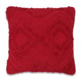 Vickerman 680018 - 18" x 18" Red Diamond Cotton Pillow (JB210332) Home Goods