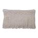 Vickerman 680049 - 12"x20" Grey Plaid Fringe Cotton Pillow (JB211052) Home Goods