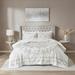 Madison Park Juliana Ivory/ Taupe Tufted Cotton Chenille Coverlet Set