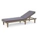 Nadine Outdoor Acacia Wood Cushioned Chaise Lounge Set by Christopher Knight Home