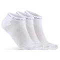 Craft - Core Dry Shafless Sock 3-Pack - Radsocken 43-45 | EU 43-45 weiß/grau