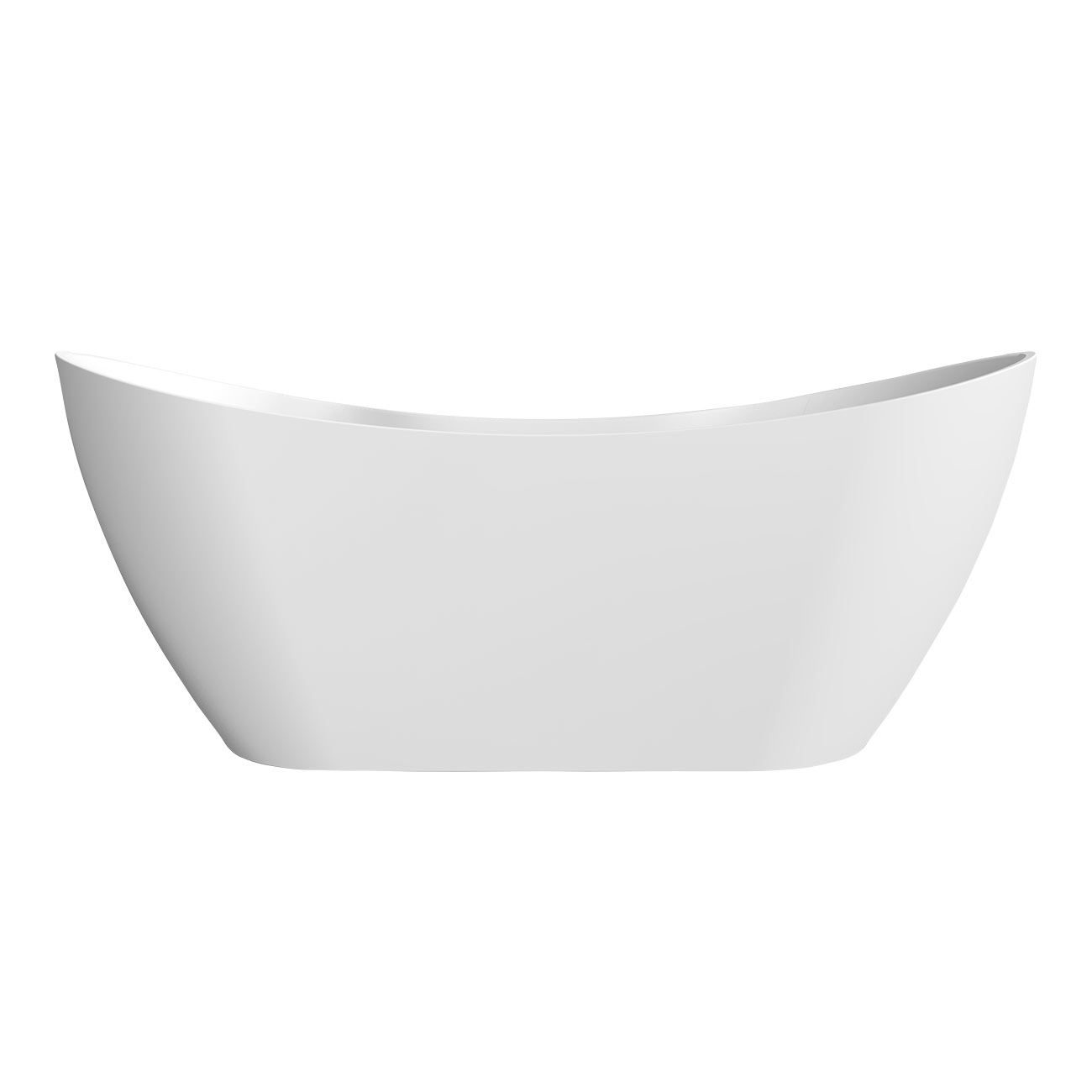 Randolph Morris Maxwell 71 Inch Acrylic Double Slipper Freestanding Tub RMD76-PN