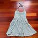 Free People Dresses | Free People Floral Lace Up Dress | Color: Blue/Gray | Size: 6