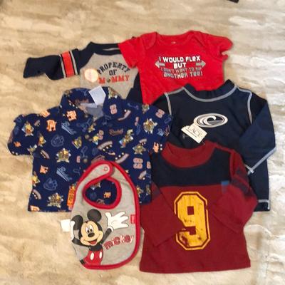 Disney Shirts & Tops | Miscellaneous Lot Of Boys Shirts Nb To 6 Months | Color: Blue/Red | Size: 3-6mb