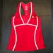 Adidas Tops | Adidas Red & White Athletic Tank Top W/Bra | Color: Red/White | Size: M