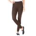 Plus Size Women's Stretch Cotton Legging by Woman Within in Chocolate (Size S)