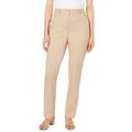 Plus Size Women's Straight Leg Chino Pant by Jessica London in New Khaki (Size 22 W)