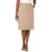 Plus Size Women's Chino Skirt by Jessica London in New Khaki (Size 22 W)