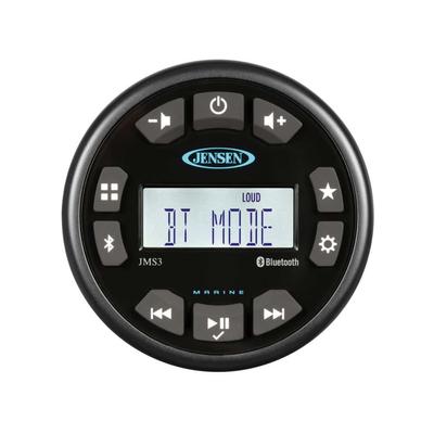 Jensen Compact Bluetooth Am/Fm/Usb/Wb Waterproof Stereo - 3in Black JMS3RTL