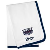 Infant White Florida Atlantic Owls 30'' x 36'' Personalized Blanket