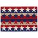 "Liora Manne Frontporch Stars & Stripes Indoor/Outdoor Rug Americana 24""x36"" - Trans Ocean FTP23180414"