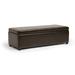 Baxton Studio Dennehy Dark Brown Modern Ottoman - Wholesale Interiors Y-168-Promote-dark brown