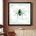 Ophelia & Co. Garden Bee - Picture Frame Graphic Art Paper in Green/White | 34.5 H x 34.5 W x 1.5 D in | Wayfair A846A3485979406E951D57F7FDA00C98