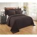 Latitude Run® Pramila Standard Stripe Pattern Machine Washable Coverlet/Bedspread Chenille/Cotton in Brown | Full Coverlet | Wayfair