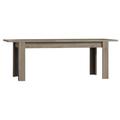 Table extensible pour salle à manger farra. Dimensions 160-200 cm avec rallonge. Coloris Oak