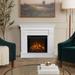 Chateau 41" Electric Fireplace in White by Real Flame